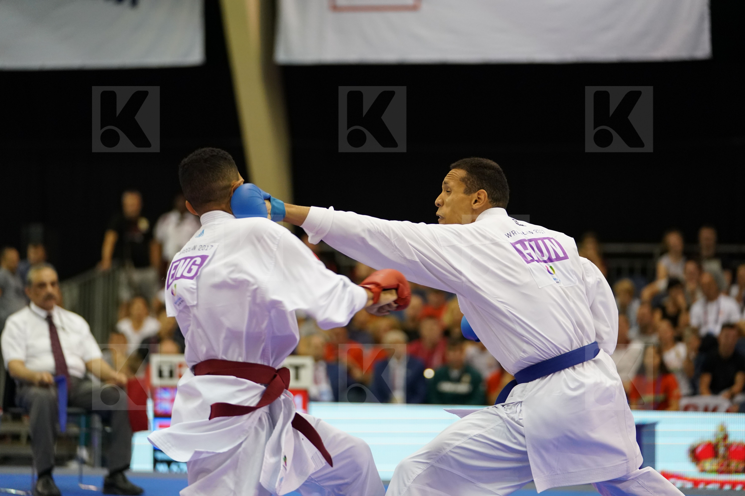 England Hungary Male Kumite -67kg Tadissi Yves Martial Thomas Jordan